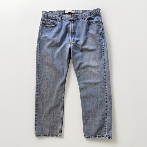 Levi's 505 Jeans Mens Size 40 x 30 Regular Fit Straight Denim Blue - Picture 1 of 14